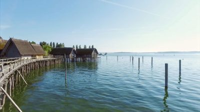 Pfahlbauten im Bodensee